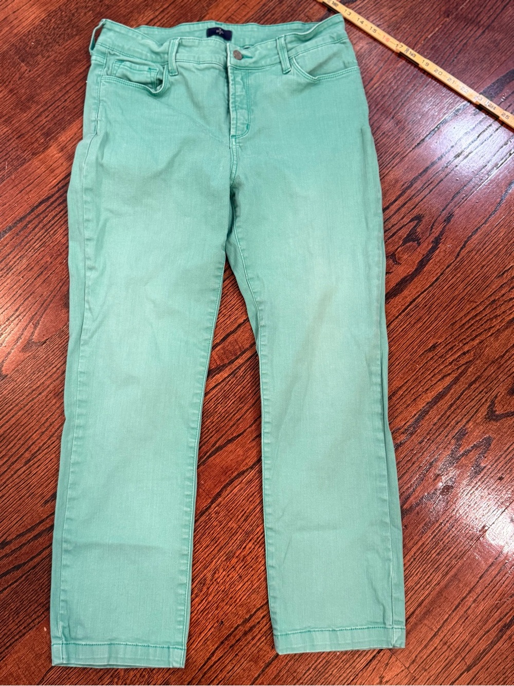 NYDJ Mint Green Slim Jeans Sz 12